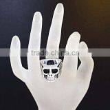 Newest Titanium Silver 316l Stainless Steel Rings for Men Skull Rings thumbnail-6