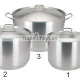 SA-12074B German Stainless Steel Stockpot / Soup Pots / High Pots / Casserole for Induction Cooking Pots
