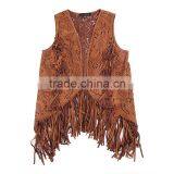 Latest Lady Suede Vest Jacket Dress Designs Women Tops Designs Wholesale Quality Choice thumbnail-6