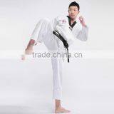 V Neck White Taekwondo Uniform WTF thumbnail-2