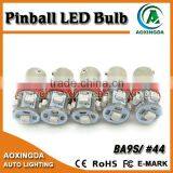 AC DC 6.3V LED Pinball #44 #47 Ba9s Red