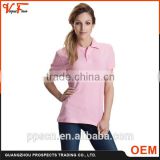 2016 China Factory Soft Softextile Polo Shirt Design For Ladies