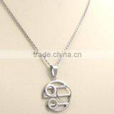 Stainless Steel Fashion Jewelry Best Friends Pendant Necklace thumbnail-1