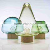 Half Transparent Glass Mushroom Table Lamps for Bedroom and Living Room Lighting thumbnail-1