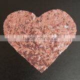 Hot Sale Sequin Heart Applique,sequin Heart for Children Garment Quality Choice thumbnail-1