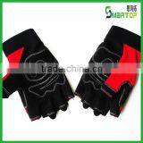 China Competive Price Red Fingerless Sports Bicycle Gloves thumbnail-1