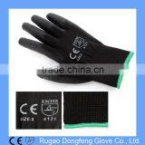 13Gauge Black PU Coated Nylon Gloves,Black Nylon Working PU Gloves,PU Safety Hand Gloves Quality Choice thumbnail-3