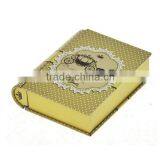 Metal Book-shape First Grade Tin Case for Money