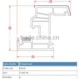 Sliding Door Plastic Pvc Profile for Windows and Doors/ 65 Inward Sash thumbnail-2