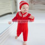 wholesale baby clothes cotton red coverall infant clothing