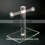 Single Clear T Shaped Pipe Smooth Surface Acrylic Bracelet Holder/bangle Holder/acrylic Jewelry Holder With Screw thumbnail-3