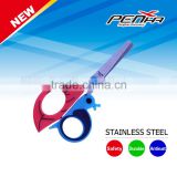 2016 Factory price colorful children plastic industrial student craft scissors