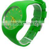 Quartz Icetype Steel back japan movement Silicone watch, Western wrist watches