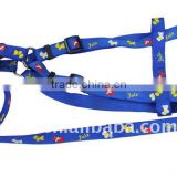 Nice nylon big adjustable dog harness and leash set