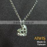 New Creative Design Dotted Heart Silver Necklice Jewelry thumbnail-6