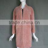 Factory Direct Whoesale Lady's Sheared Merino Lamb Fur Double Face Jacket thumbnail-1