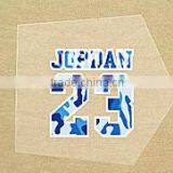 Custom Sport Iron on Sticker Printing, Heat Transfer Label Spandex Sportwear thumbnail-1