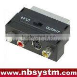 Scart to 3RCA Jack + S-vhs + Switch
