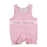 2016 Hot Sale New Design Little Baby Romper Red Romper Polka Dot Fabric Romper thumbnail-2