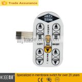 1 mm flexible electric cable membrane control feedback switch keypad