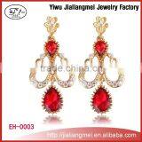 2015 Hot Sale Red Crystal Alloy Earrings thumbnail-1