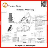 Bus APS, TRUCK electron accelerator 45 Degree APS Double Signal EP1005114-APS drawing