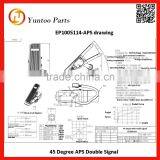 Bus APS, TRUCK electron accelerator 45 Degree APS Double Signal EP1005114-APS drawing