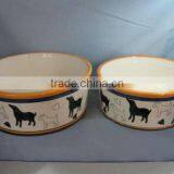 Ceramic Pet Bowl With Little Paw thumbnail-1