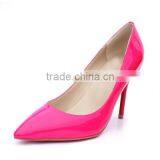 Comfortable Genuine Leather Party Pumps High Heel Shoes Latest Sweet Color Diamond Office Lady Shoes CP6664 thumbnail-3