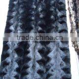 120313 black wire style mink fur plate