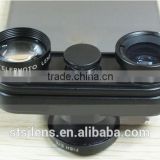 4in1 2x telephoto+Wide Angle +Macro Lens+Fisheye lens for iPhone 5 only