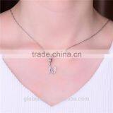 S067N Globalwin 925 Sterling Silver Alphabet Letter N Paved With Crystals Charms thumbnail-5