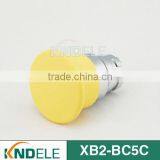 40mm Mushroom Waterproof Push Button Cap Yellow XB2-BC5C