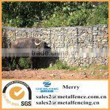 1mX1mX0.5m Galfan Galvanized Zn Gabion Stone Cage Welded Flexible Zoo Gabion Basket