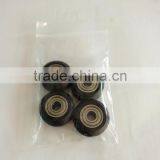 Plastic Rubber Coated Wheel Bearing V-nut Laufrollen 6x24x10 thumbnail-6