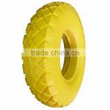 16inch 4.00-8 Colorful PU Wheel With Quality Ball Bearings for Wheelbarrows thumbnail-3