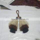 Wholesale Sunshine Color Fashion Horsehair Tassels Made by Hand Woven Horsehair Dip Dye Horse Hair Tassel thumbnail-5