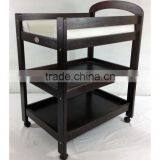 Australia Style Sleigh 3 Tier Solid Wood Portable Baby Change Table thumbnail-1