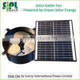 Vent Goods Rechargeable Battery for Exhaust Fan in 40w Solar Panel Roof dc Motor Solar Attic Fan Gable Mounting Fan thumbnail-1