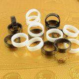 Clear White Cubic Zirconia Ceramic Cocktail Ring For Women Female thumbnail-2