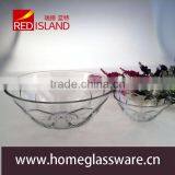 2016 Wholesale Hight White Lotus Pattern Salad Glass Bowl thumbnail-2