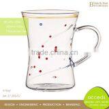 Borosilicate 3.3 Handmade Glass Beer Mugs With Handles thumbnail-1