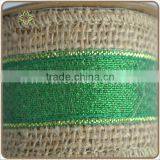 New Design 100% Natural Jute Ribbon With Glitter thumbnail-1