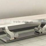 Marble Top Stainless Steel Dvd Player tv Stand thumbnail-1