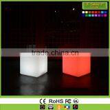 Glow cubes illuminated,rechargeable waterproof glowing cube table and chair,colorful led cube lighting