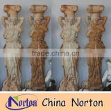 Pink stone wedding decorative roman pillars column molds for sale NTMF-C145A
