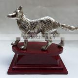 metal fox animal sculpture