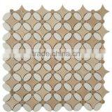 MM-CV272 Wholesale Fan Natural Stone Flower Marble Mosaics Tiles