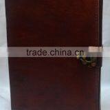 Handmade Vintage Plain Leather Journal With Clasp thumbnail-1