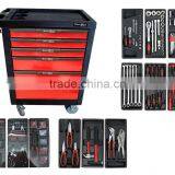 LB-463 220pcs Popular Hand Tool Set and Tool Kit in Red 6 Layers Cabinet
